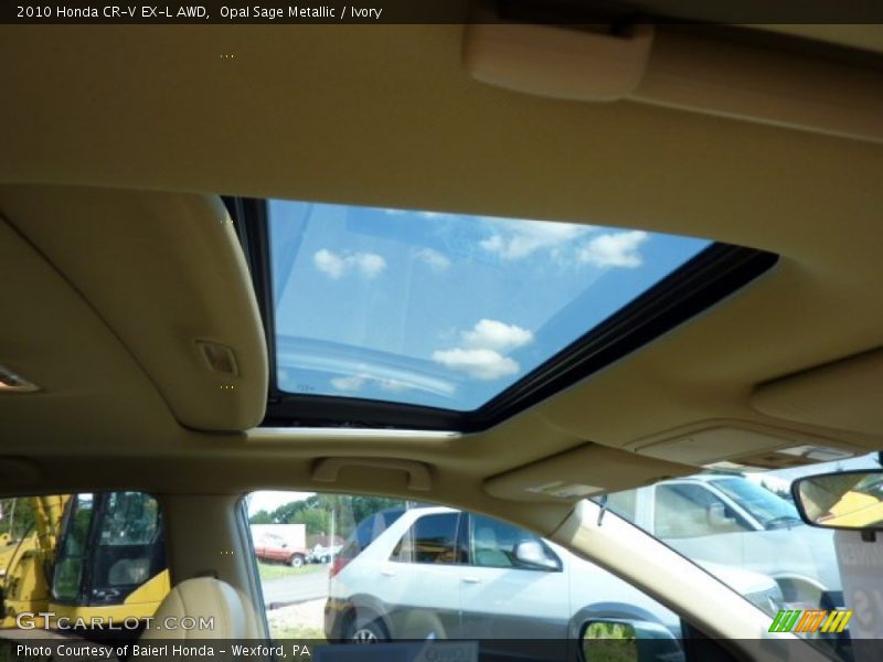 Opal Sage Metallic / Ivory 2010 Honda CR-V EX-L AWD