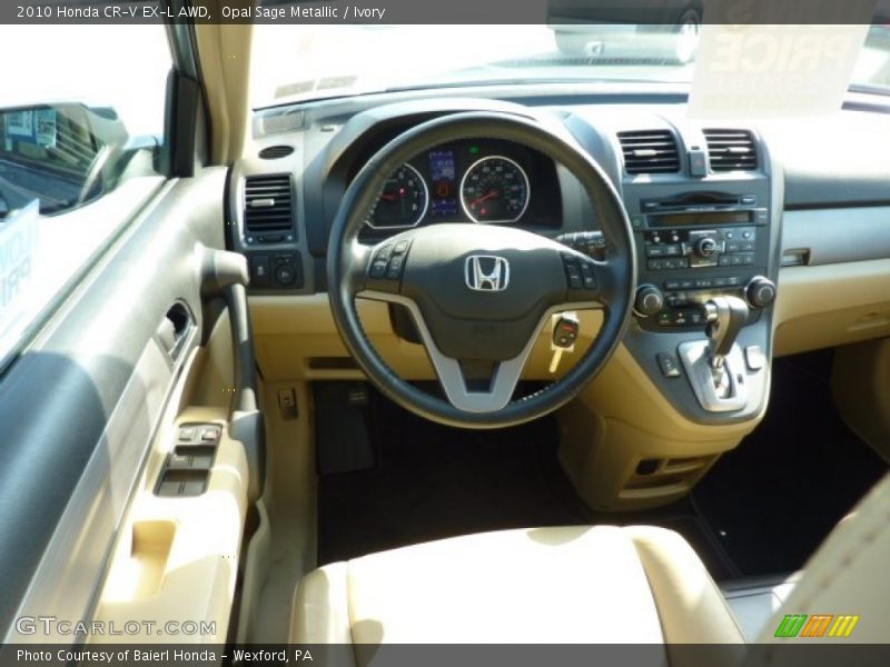 Opal Sage Metallic / Ivory 2010 Honda CR-V EX-L AWD
