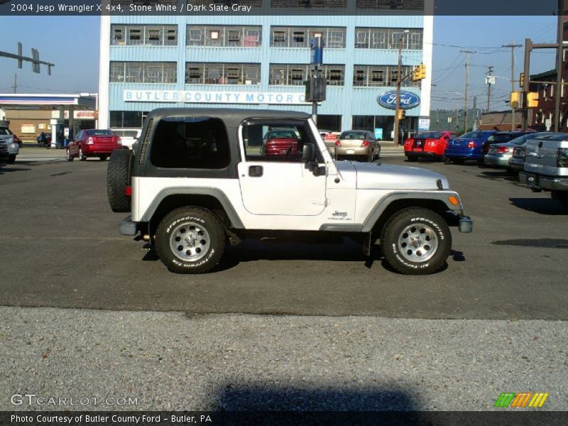 Stone White / Dark Slate Gray 2004 Jeep Wrangler X 4x4