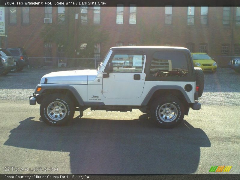 Stone White / Dark Slate Gray 2004 Jeep Wrangler X 4x4