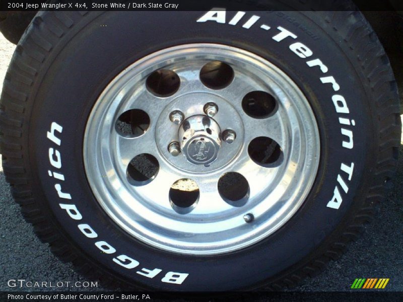 Stone White / Dark Slate Gray 2004 Jeep Wrangler X 4x4