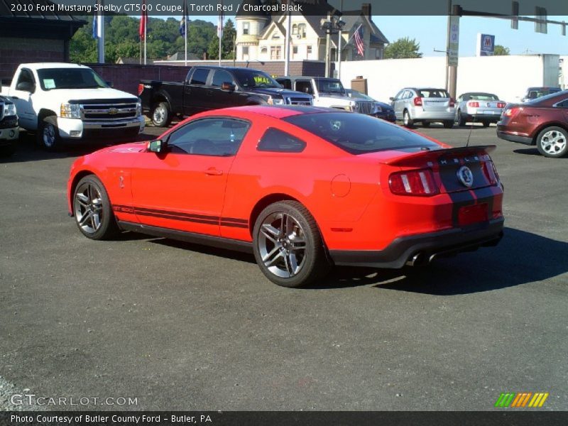 Torch Red / Charcoal Black 2010 Ford Mustang Shelby GT500 Coupe