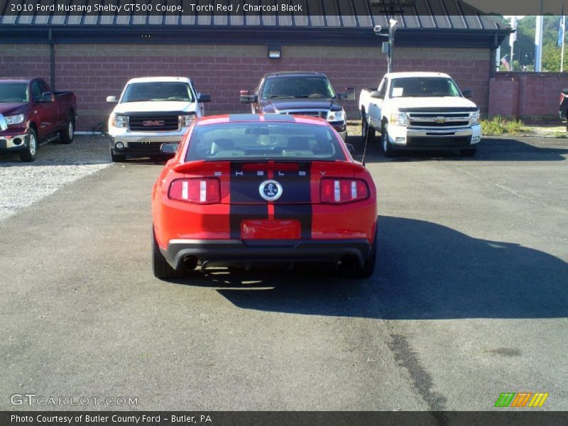 Torch Red / Charcoal Black 2010 Ford Mustang Shelby GT500 Coupe