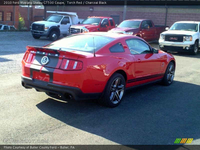 Torch Red / Charcoal Black 2010 Ford Mustang Shelby GT500 Coupe