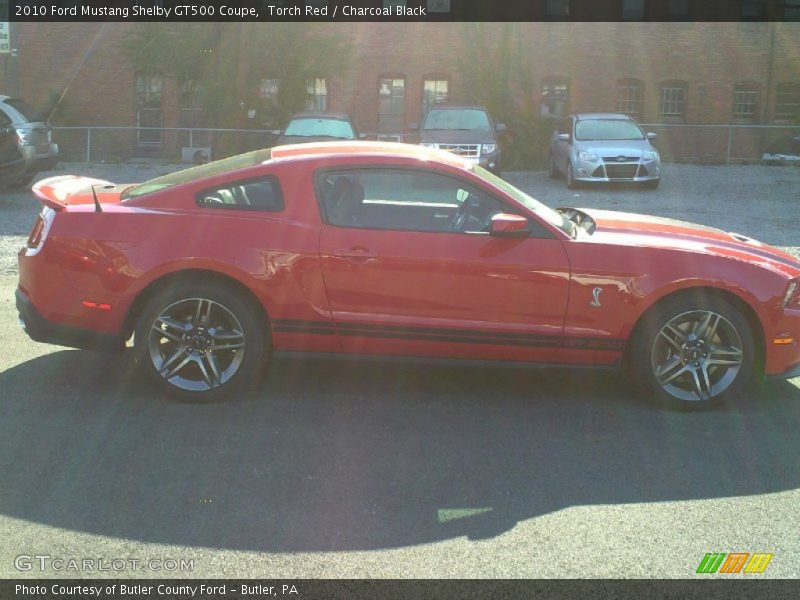 Torch Red / Charcoal Black 2010 Ford Mustang Shelby GT500 Coupe