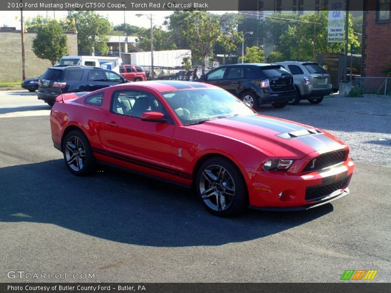 Torch Red / Charcoal Black 2010 Ford Mustang Shelby GT500 Coupe