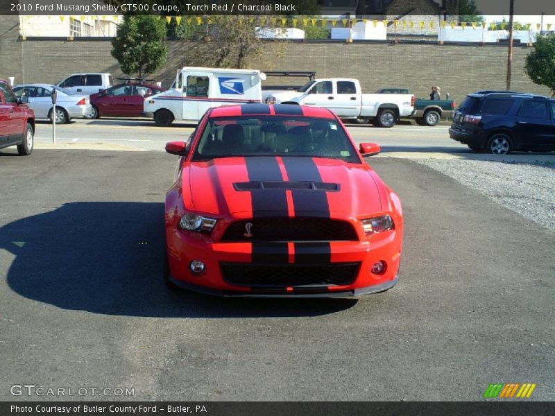 Torch Red / Charcoal Black 2010 Ford Mustang Shelby GT500 Coupe