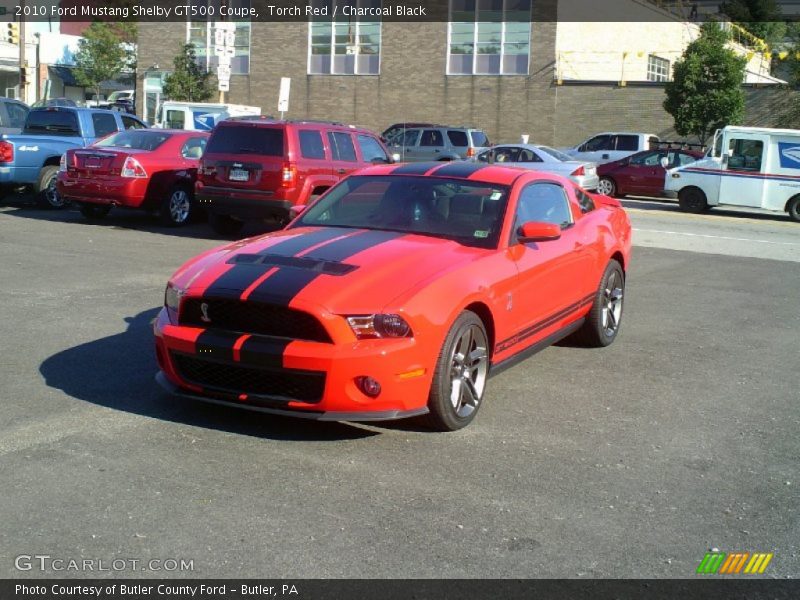 Torch Red / Charcoal Black 2010 Ford Mustang Shelby GT500 Coupe