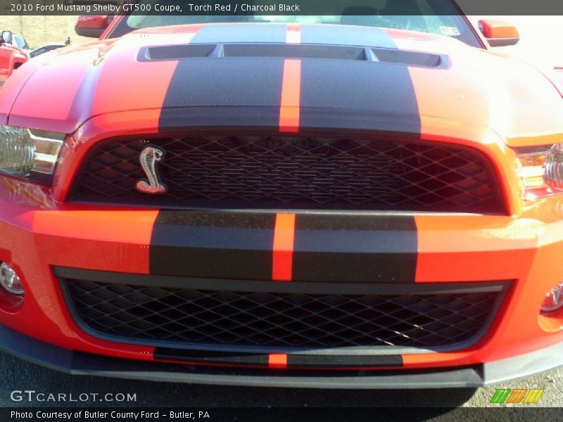 Torch Red / Charcoal Black 2010 Ford Mustang Shelby GT500 Coupe