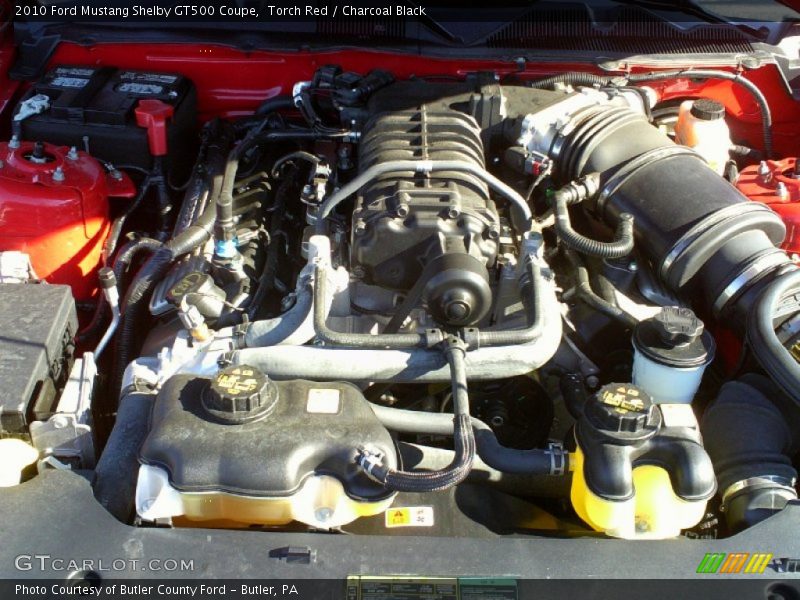  2010 Mustang Shelby GT500 Coupe Engine - 5.4 Liter Supercharged DOHC 32-Valve VVT V8