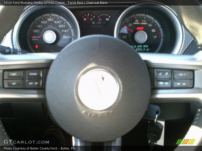 Torch Red / Charcoal Black 2010 Ford Mustang Shelby GT500 Coupe