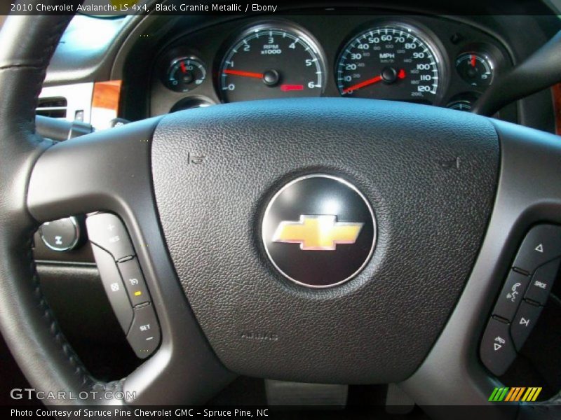 Black Granite Metallic / Ebony 2010 Chevrolet Avalanche LS 4x4