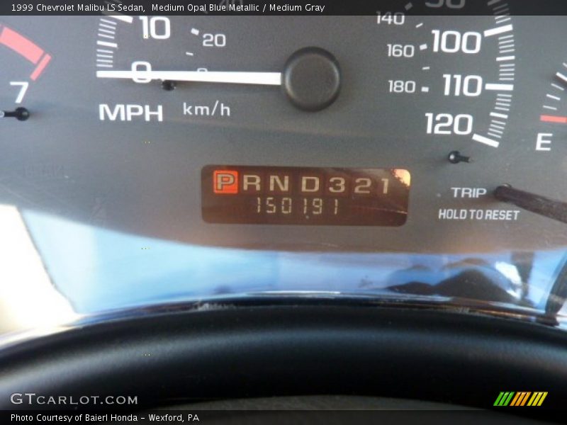 Medium Opal Blue Metallic / Medium Gray 1999 Chevrolet Malibu LS Sedan