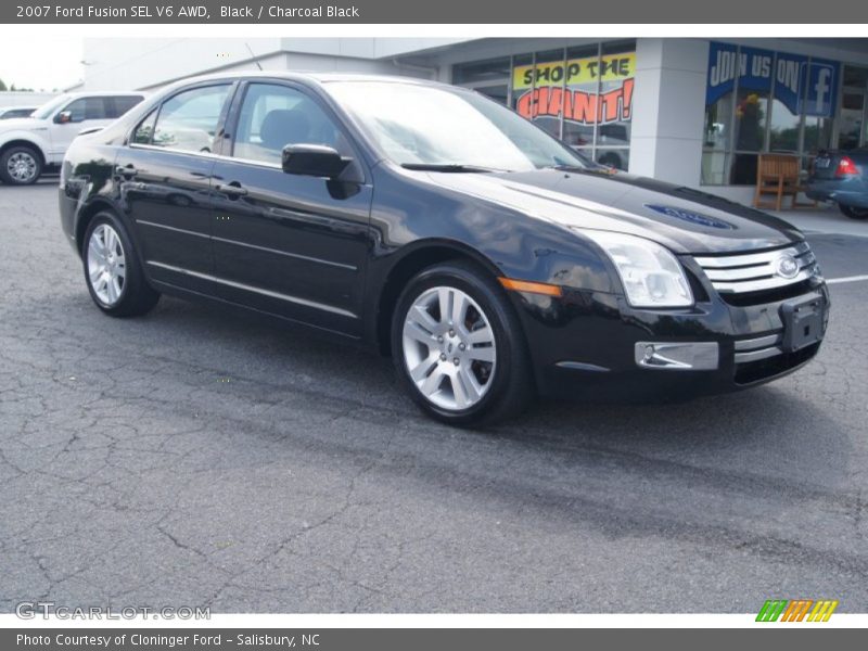 Black / Charcoal Black 2007 Ford Fusion SEL V6 AWD