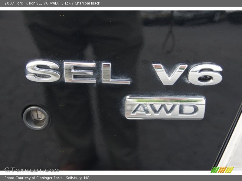 Black / Charcoal Black 2007 Ford Fusion SEL V6 AWD