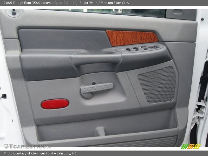 Bright White / Medium Slate Gray 2006 Dodge Ram 3500 Laramie Quad Cab 4x4