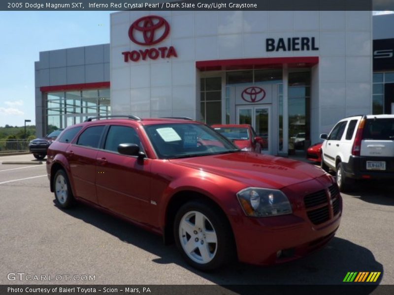 Inferno Red Crystal Pearl / Dark Slate Gray/Light Graystone 2005 Dodge Magnum SXT