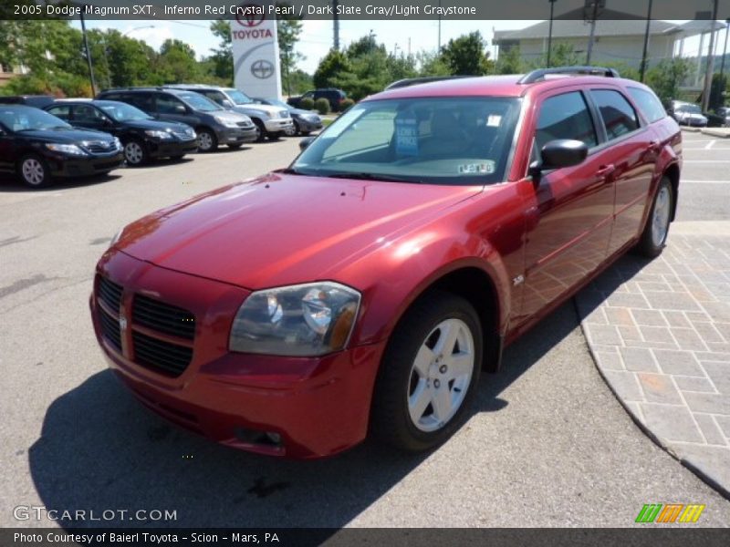 Inferno Red Crystal Pearl / Dark Slate Gray/Light Graystone 2005 Dodge Magnum SXT