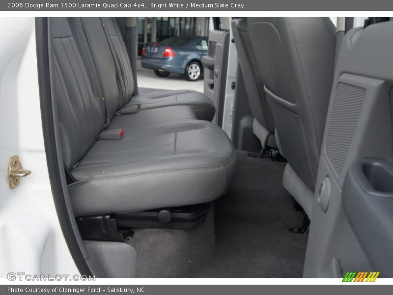 Bright White / Medium Slate Gray 2006 Dodge Ram 3500 Laramie Quad Cab 4x4