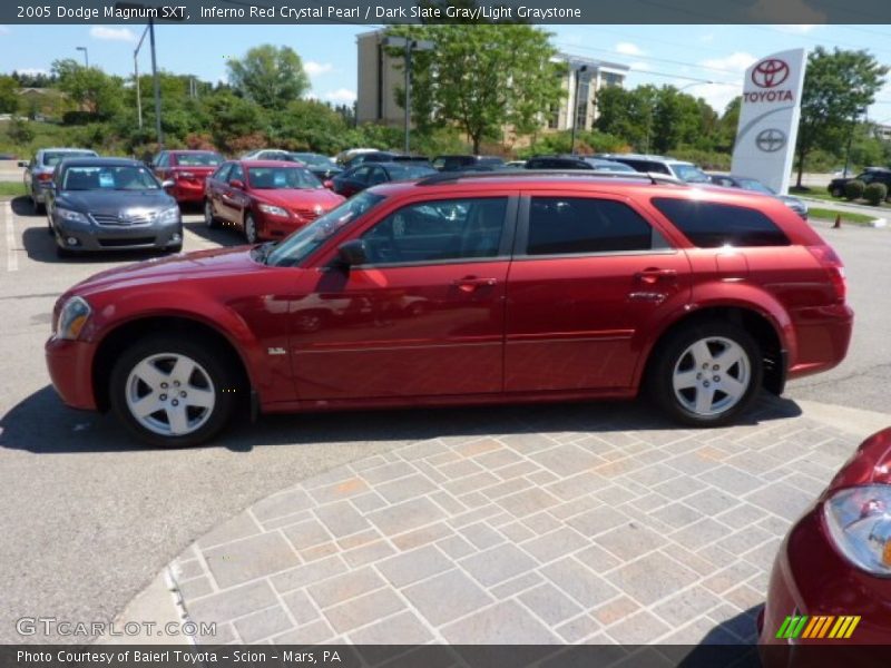 Inferno Red Crystal Pearl / Dark Slate Gray/Light Graystone 2005 Dodge Magnum SXT