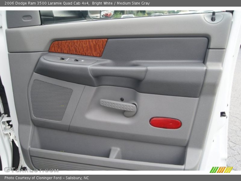 Bright White / Medium Slate Gray 2006 Dodge Ram 3500 Laramie Quad Cab 4x4