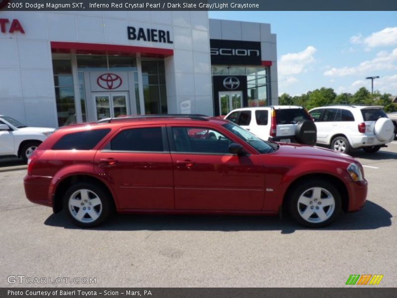 Inferno Red Crystal Pearl / Dark Slate Gray/Light Graystone 2005 Dodge Magnum SXT
