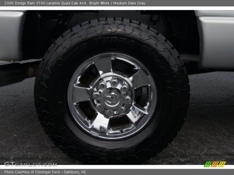 Bright White / Medium Slate Gray 2006 Dodge Ram 3500 Laramie Quad Cab 4x4