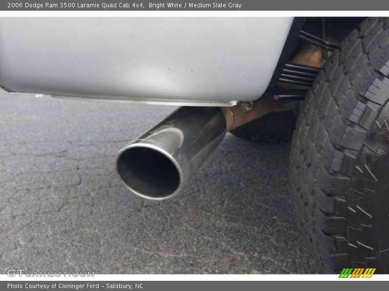 Bright White / Medium Slate Gray 2006 Dodge Ram 3500 Laramie Quad Cab 4x4