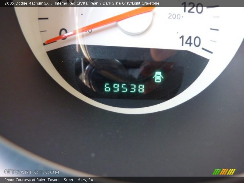 Inferno Red Crystal Pearl / Dark Slate Gray/Light Graystone 2005 Dodge Magnum SXT
