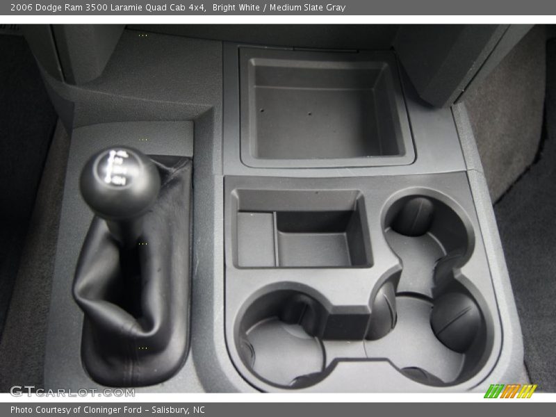 Bright White / Medium Slate Gray 2006 Dodge Ram 3500 Laramie Quad Cab 4x4