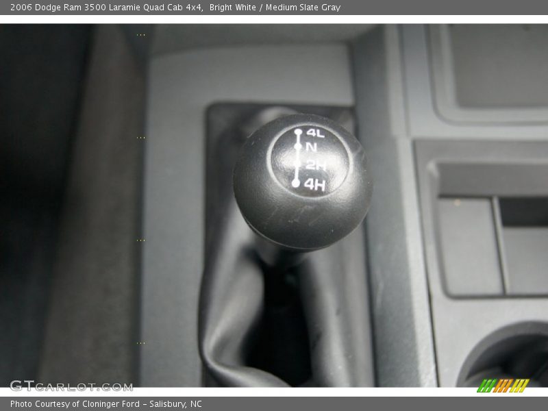 Bright White / Medium Slate Gray 2006 Dodge Ram 3500 Laramie Quad Cab 4x4