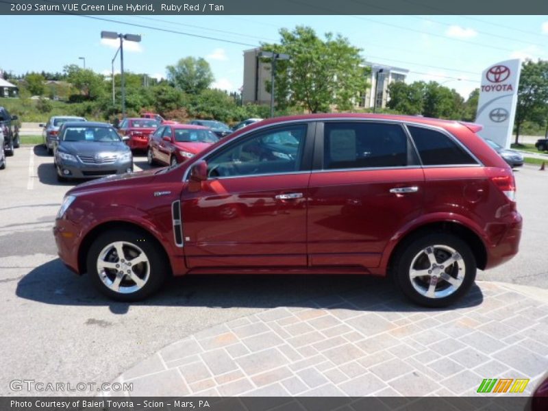 Ruby Red / Tan 2009 Saturn VUE Green Line Hybrid
