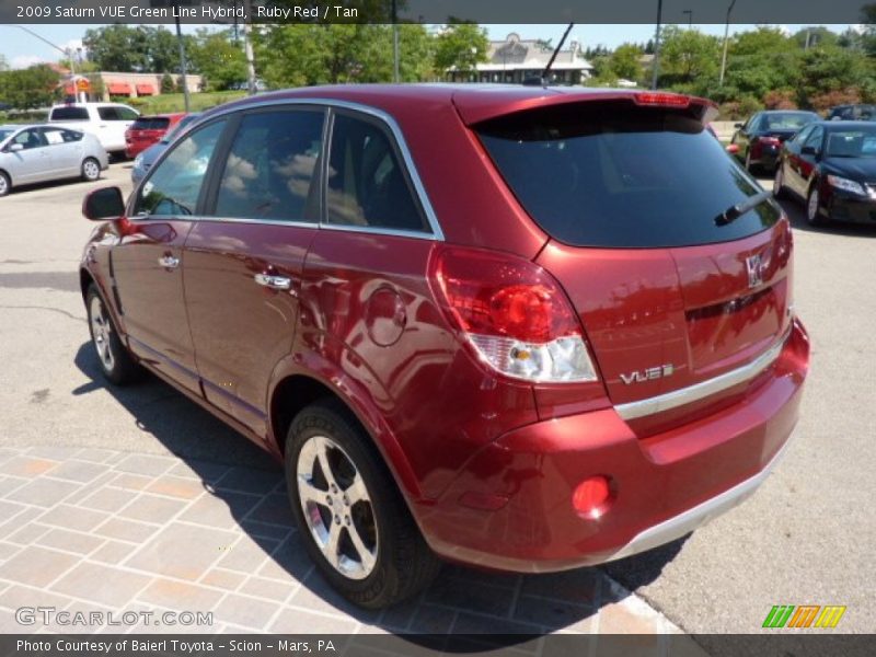 Ruby Red / Tan 2009 Saturn VUE Green Line Hybrid