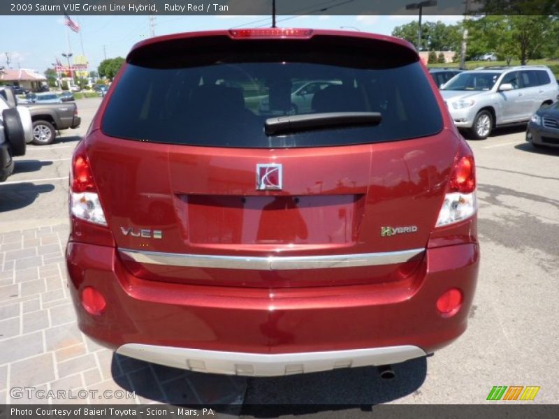 Ruby Red / Tan 2009 Saturn VUE Green Line Hybrid