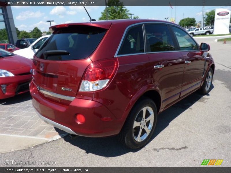 Ruby Red / Tan 2009 Saturn VUE Green Line Hybrid
