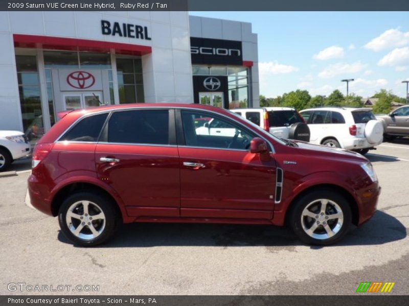 Ruby Red / Tan 2009 Saturn VUE Green Line Hybrid
