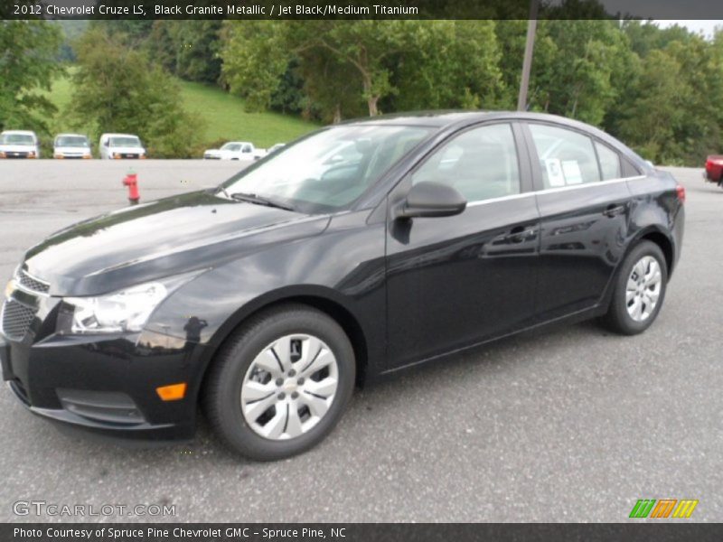 Black Granite Metallic / Jet Black/Medium Titanium 2012 Chevrolet Cruze LS