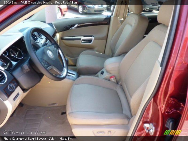 Ruby Red / Tan 2009 Saturn VUE Green Line Hybrid