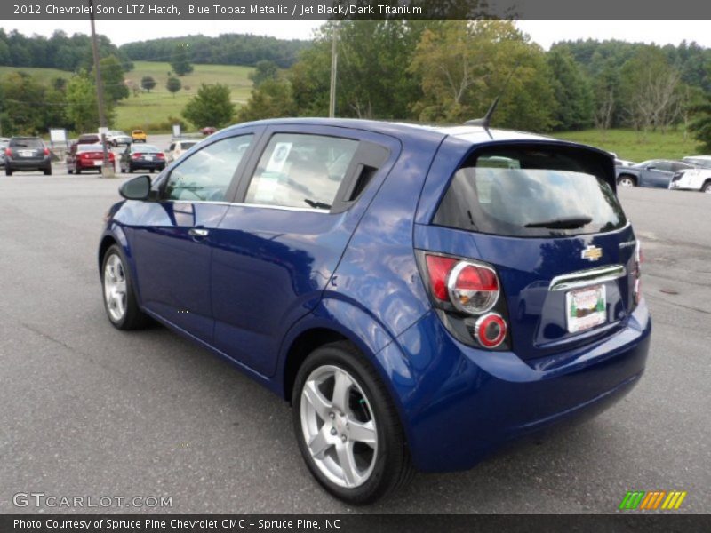 Blue Topaz Metallic / Jet Black/Dark Titanium 2012 Chevrolet Sonic LTZ Hatch