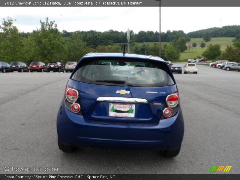 Blue Topaz Metallic / Jet Black/Dark Titanium 2012 Chevrolet Sonic LTZ Hatch
