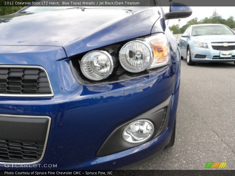 Blue Topaz Metallic / Jet Black/Dark Titanium 2012 Chevrolet Sonic LTZ Hatch