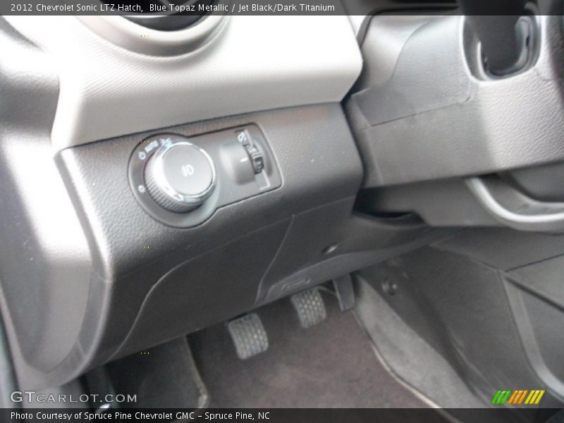 Blue Topaz Metallic / Jet Black/Dark Titanium 2012 Chevrolet Sonic LTZ Hatch