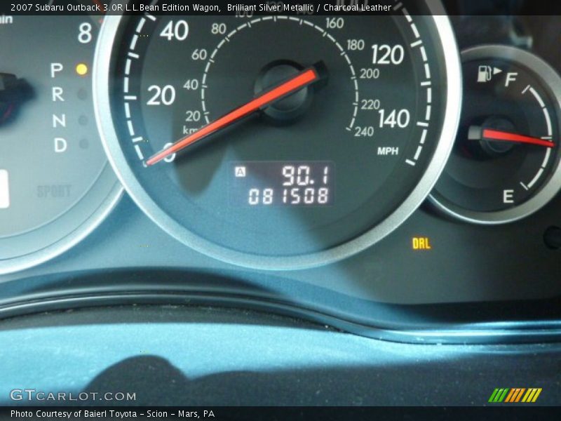 Brilliant Silver Metallic / Charcoal Leather 2007 Subaru Outback 3.0R L.L.Bean Edition Wagon