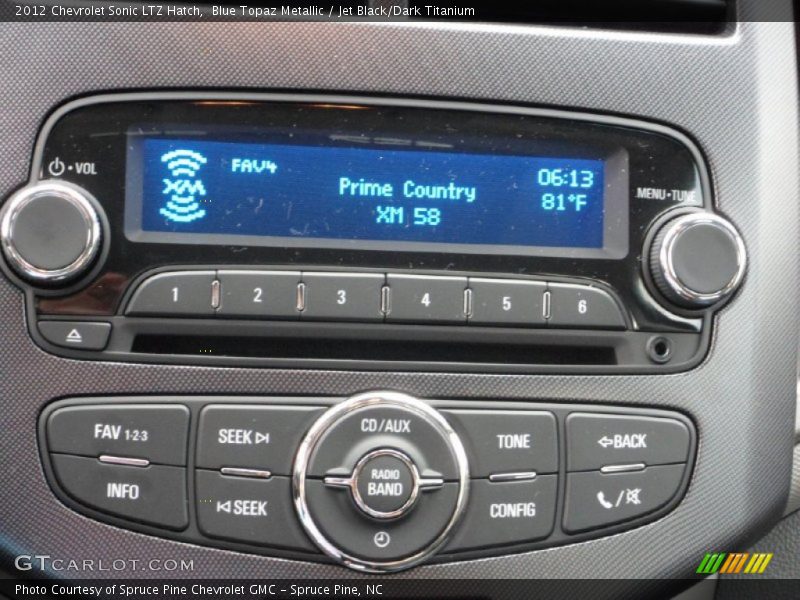 Audio System of 2012 Sonic LTZ Hatch