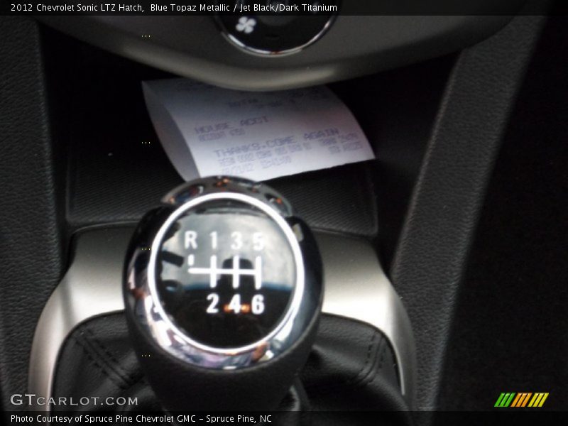  2012 Sonic LTZ Hatch 6 Speed Manual Shifter