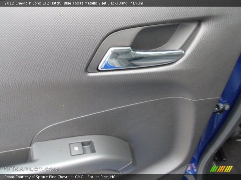 Blue Topaz Metallic / Jet Black/Dark Titanium 2012 Chevrolet Sonic LTZ Hatch