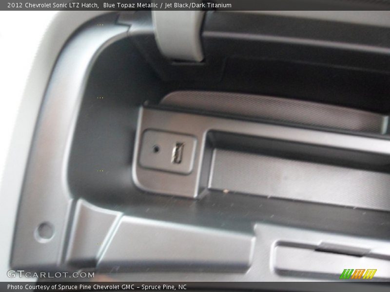 Blue Topaz Metallic / Jet Black/Dark Titanium 2012 Chevrolet Sonic LTZ Hatch