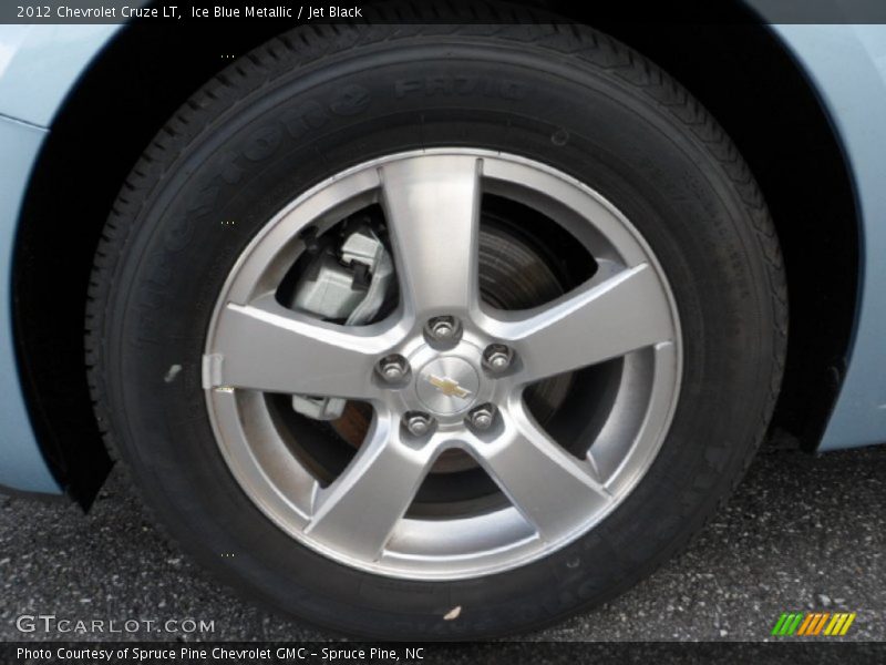 Ice Blue Metallic / Jet Black 2012 Chevrolet Cruze LT