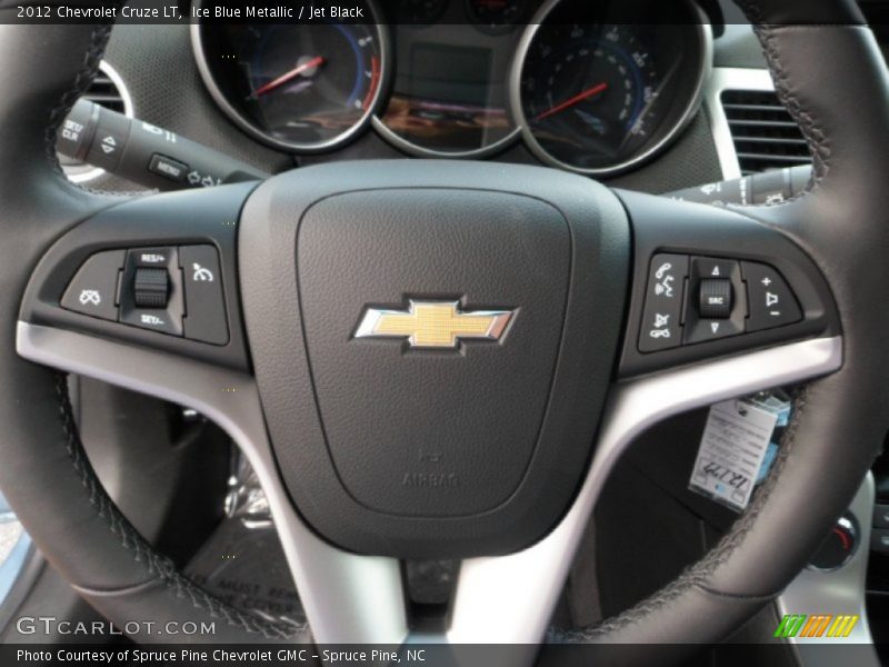 Ice Blue Metallic / Jet Black 2012 Chevrolet Cruze LT
