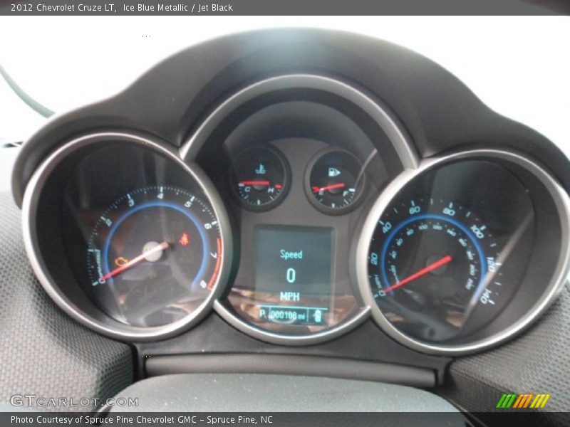 Ice Blue Metallic / Jet Black 2012 Chevrolet Cruze LT